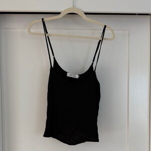 Ava Sky Black Camisole Top
